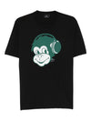 Ps By Paul Smith Monkey Headphone cotton t-shirt