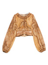 Zimmermann Wanderlust cotton and silk top