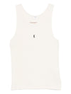 Saint Laurent Logo cotton tank top