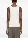 Saint Laurent Logo cotton tank top