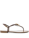 Giuseppe Zanotti Atlantide buckle-embellished thong sandals.