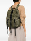 Ganni Quilted Flap-Pocket Backpack