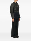 MM6 Maison Margiela Leather effect bomber jacket