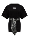 MM6 Maison Margiela Gloves-detail cotton t-shirt