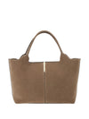 Tod'S Shopping Bag In Suede Medium-Small