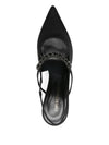 Emporio Armani Satin slingback pumps