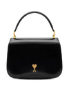 Ami Paris Black Cow Leather Top Handle Paris Paris Bag
