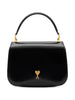 Ami Paris Black Cow Leather Top Handle Paris Paris Bag