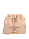 Valentino Garavani Mini Bucket Bag In Nappa With Vlogo Signature Chain