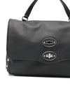 Zanellato Small Postina® Bag In Smooth Black Lavagna Leather