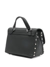 Zanellato Postina® Baby Bag In Smooth Black Lavagna Leather