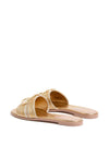 Valentino Garavani Vlogo Signature Metallic Slides