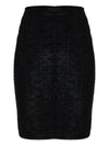 Balmain Monogram Midi Skirt