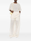 Ermanno Scervino Embroidered wide-leg trousers