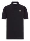 Stone Island Logo cotton polo shirt
