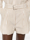Iro Anemone striped cotton shorts