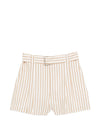 Iro Anemone striped cotton shorts