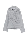 Iro Lace striped cotton shirt