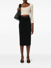 Elisabetta Franchi Knitted midi skirt