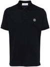 Stone Island Logo cotton polo shirt