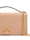 Valentino Garavani VLogo Signature leather wallet on chain