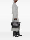 Emporio Armani Medium Shopper Bag With Palmellato Finish