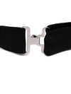 Emporio Armani Knotted Bow Tie In Micro-Textured Pure Silk