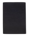 Emporio Armani Asv Regenerated Saffiano Leather Passport Holder With Eagle Plate