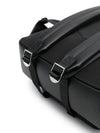 Emporio Armani Asv Regenerated Saffiano Leather Round Backpack With Eagle Plate