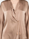 Forte Forte V-neck Silk satin shirt