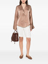 Forte Forte V-neck Silk satin shirt