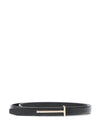 Tom Ford Slim T Belt In Soft Grain Leather
