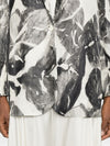 Alysi Silk & Nylon Printed single-breasted jacket