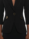 Elisabetta Franchi V-neck Single-breasted blazer jacket