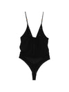 Elisabetta Franchi V-neck adjustable shoulder straps brief cut Bodysuit
