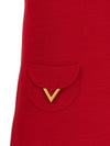 Valentino VLogo Signature wool and silk dress