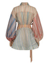 Zimmermann Rebellion linen and silk mini dress