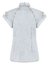 Zimmermann Bow-tie denim top