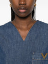 Valentino VLogo Signature denim blouse
