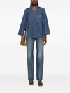 Valentino VLogo Signature denim blouse