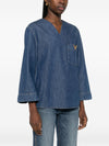 Valentino VLogo Signature denim blouse