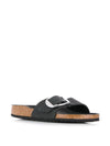 Birkenstock Madrid Big Buckle Black Oiled leather sandals