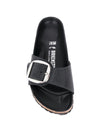 Birkenstock Madrid Big Buckle Black Oiled leather sandals
