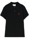 Ami Paris Ami De Coeur cotton polo shirt