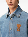 Ami Paris Ami De Coeur denim shirt