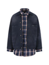 Balenciaga patched shirt jacket