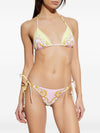 Versace Barocco print bikini top