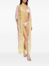 Versace Barocco print bikini top