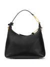 Versace Tag Hobo Bag In Nappa Leather