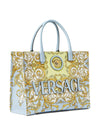Versace La Medusa Printed Large Canvas Tote